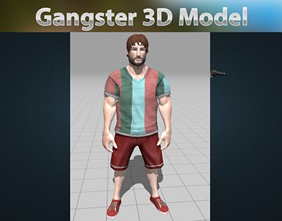 Healty Player Rigged 3D Model