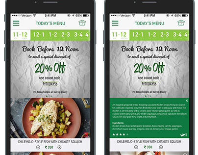 UI/UX for Food Ordering iPhone App