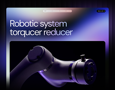 Projectminiatuur - UI\UX Robotic system \ Landing page