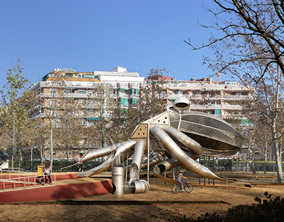 An Octopus and a Whale in Barcelona