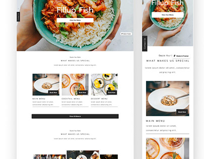 Fillup Fish Website Design