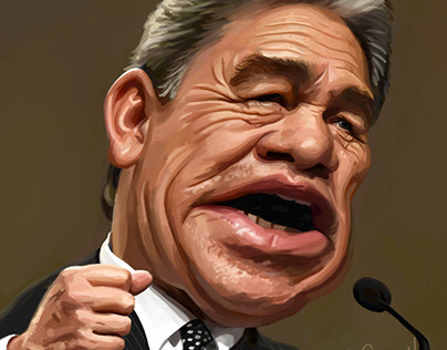 Caricature - New Zealand politicians by Jeff Bell