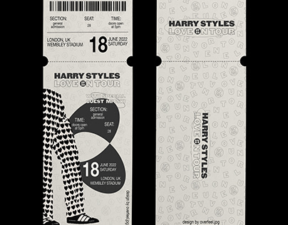 Harry Styles tickets design
