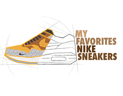 Simplified Nike sneakers
