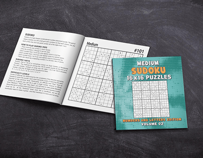 100 Medium Sudoku 16x16 Letters And Numbers Vol 02