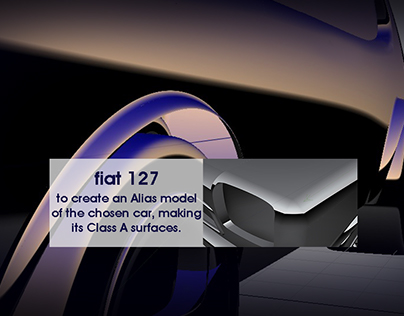FIAT 127 SURFACING WITH ALIAS AUTOMOTIVE