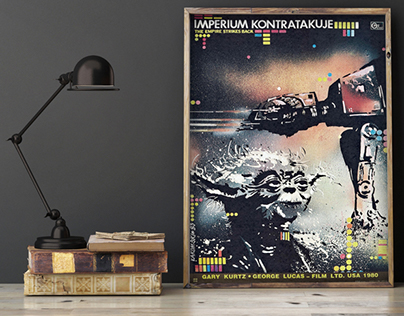 "Imperium Kontratakuje" - polski plakat z lat 80.