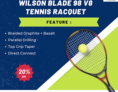 Get Wilson Blade 98 V8 Tennis Racquet