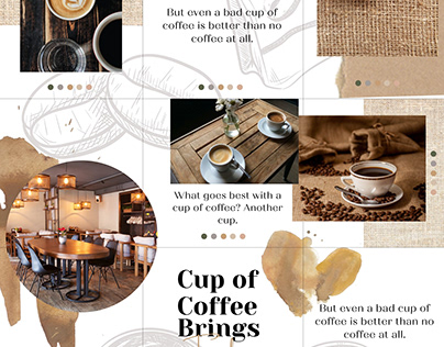 Coffee instagram news feed design