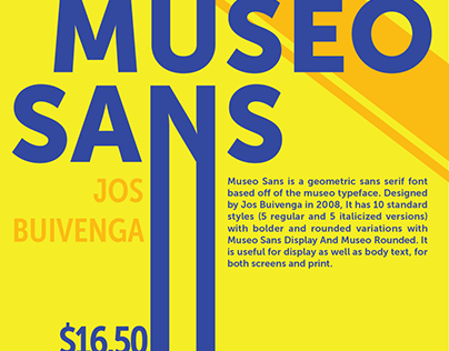 Museo Sans Typography Poster