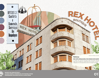 Projeto de Interiores do Rex Hotel - Pelotas, RS