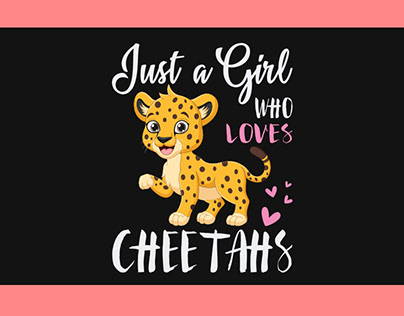 Just a girl who loves cheetahs svg