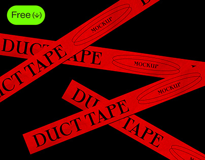 😍 Free packaging tape mockup