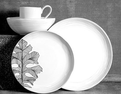 Autumn in a plate. Dinner-ware range.
