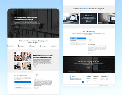 Agency Website UI Concept