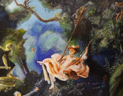 Immitation of "The Swing" by Jean-Honoré Fragonard