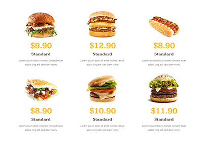 Restuarant, Fast food Website using bridge theme