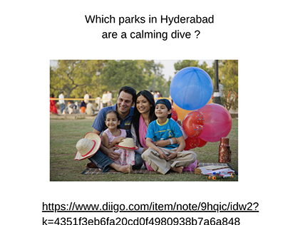 Which parks in Hyderabad are a calming dive ?