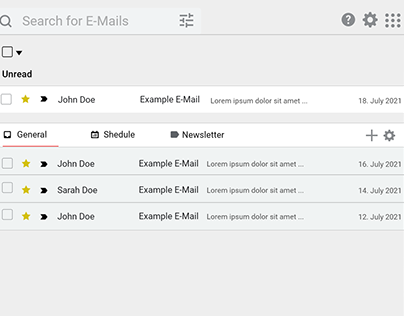 Gmail UI - Custom Categories (Educational Project)
