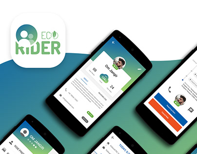 EcoRider Car Pool - App UI/UX Design