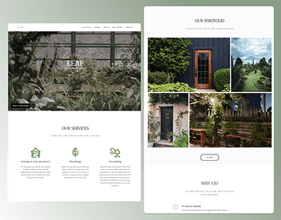 Landscape Design Company - Landing Page