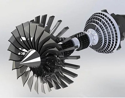 SolidWorks Rolls Royce Trent XWB Engine