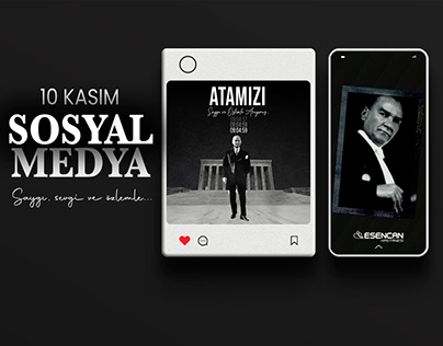 10 Kasım Atatürk'ü Anma Günü Sosyal Medya