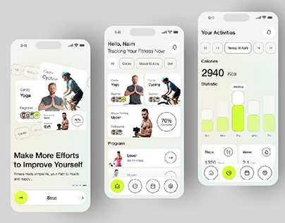 Fitness Tracking App UI Design