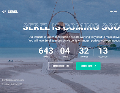 Serel - Creative Coming Soon Template