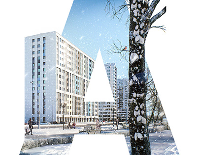 "Acentauri" residential complex winter