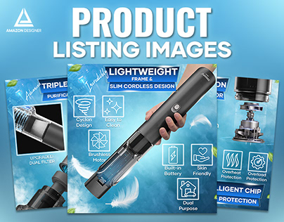 Amazon Listing Infographics Images || Vacuum Cleaner