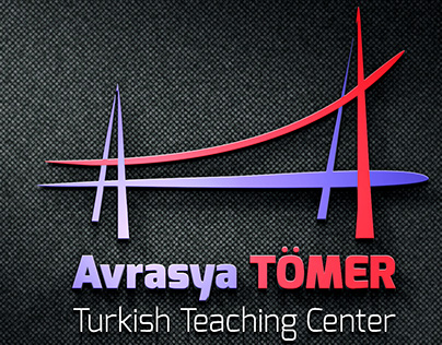 Avrasya TÖMER Turkish Teaching Center #logo #3d