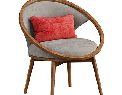 Polyester Accent Barrel Chair