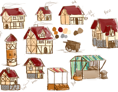 [Concept Art] Houses in Catra