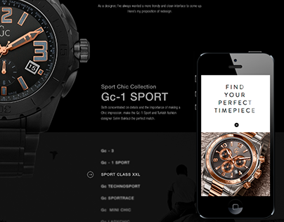 Gc Watch - UI/UX concept