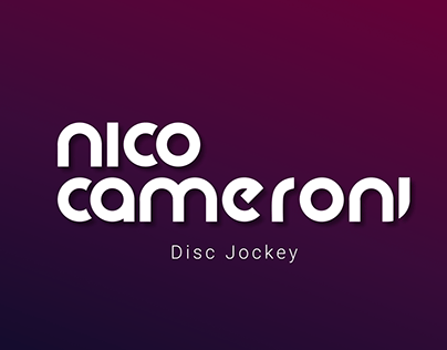 Identidad visual DJ Nico Cameroni