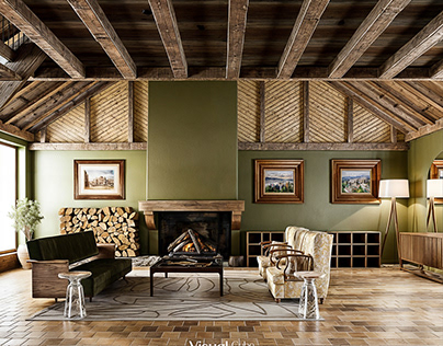 Antique cottage Olive Green Lounge