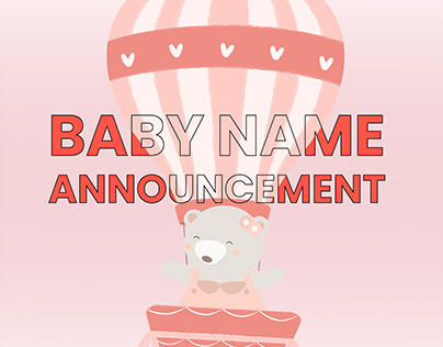 Project thumbnail - Baby Name Announcement Video