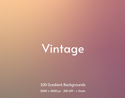 Vintage – 100 Gradient Backgrounds