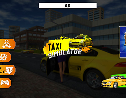 taxi simulator game ui