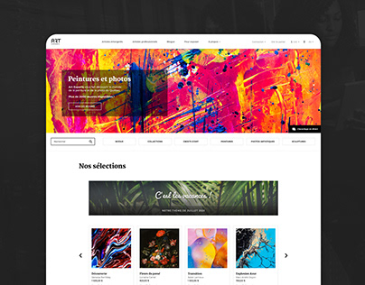 E-Commerce Online Art Gallery Concept • 2019