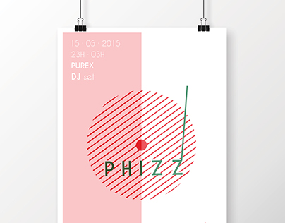 Phizz dj // poster and cover