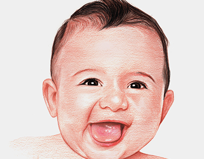 Smiling Baby Drawing
