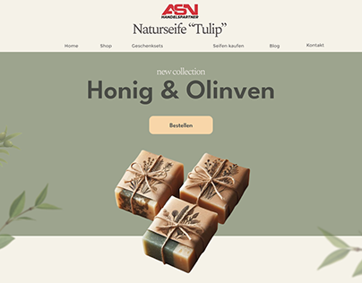 Webseite Füe ein Unternehmer Online shop Naturseife