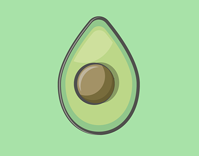 awesome avocado fruit graphic element