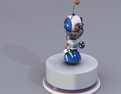Little robot in 3D