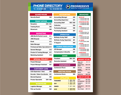 PMC | Phone Directory