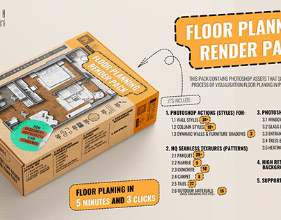 Floor planning mega pack (Photoshop toolkit)- CNCPTN