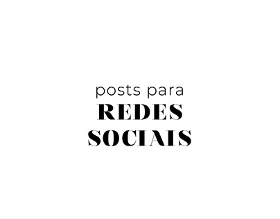 Social Media Posts | Posts para redes sociais