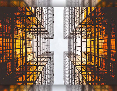 Buildings with Scale Effect (Looking Upward)